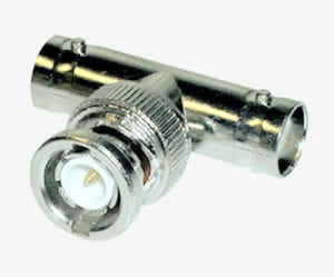Typical BNC 'T' connector